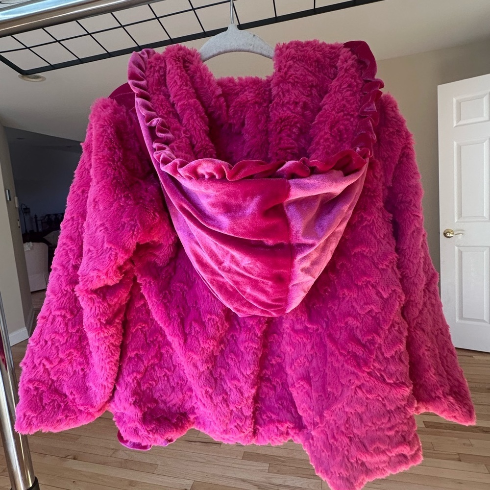 FAUX FUR DRESS COAT - Picture 3 of 6